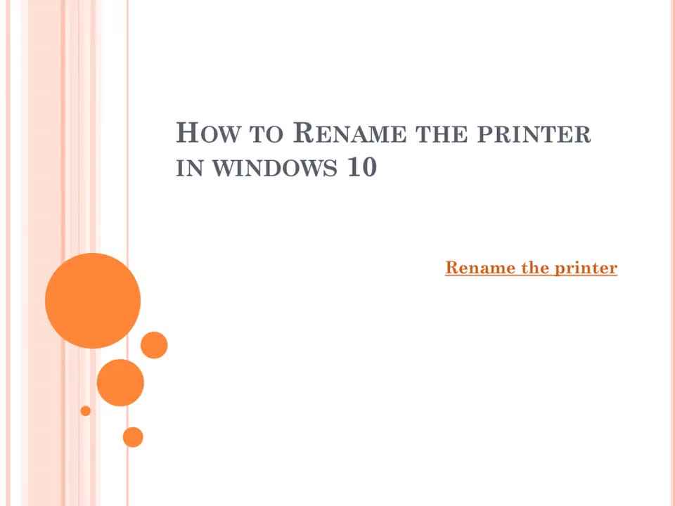 Rename the printer in windows 1