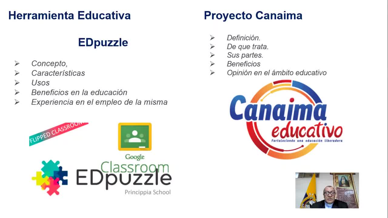 Herramienta Educativa Edpuzzle y Proyecto Educativo Canaima