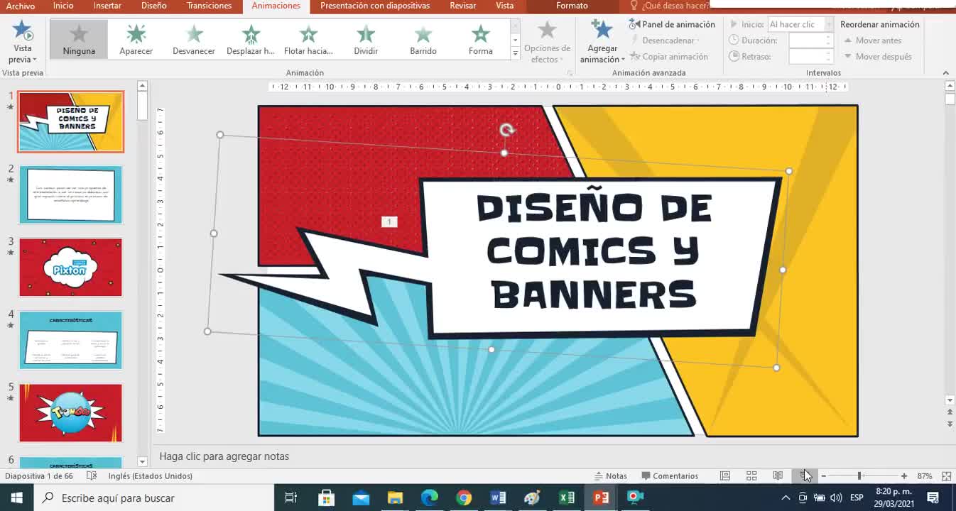 Diseño de Cómics y Banners
