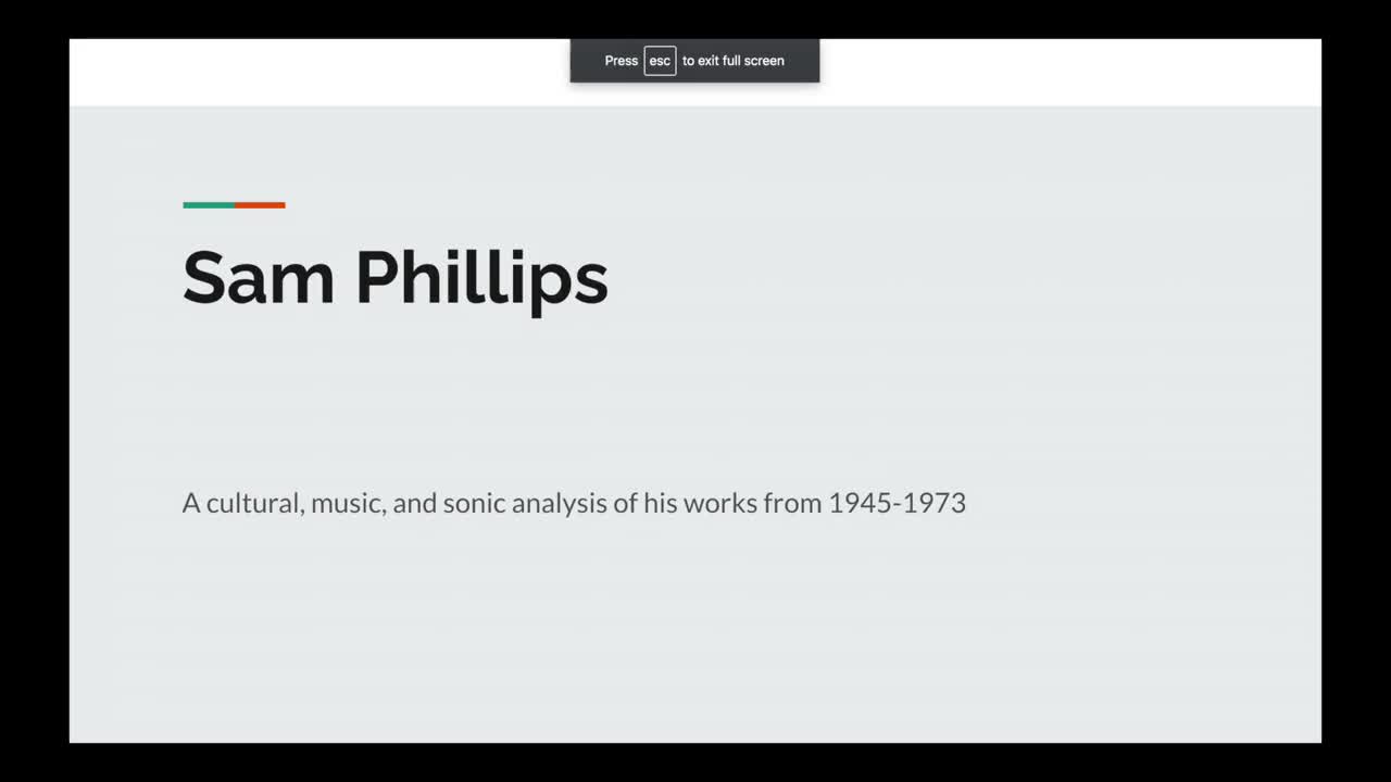 Sam Phillips Vlog