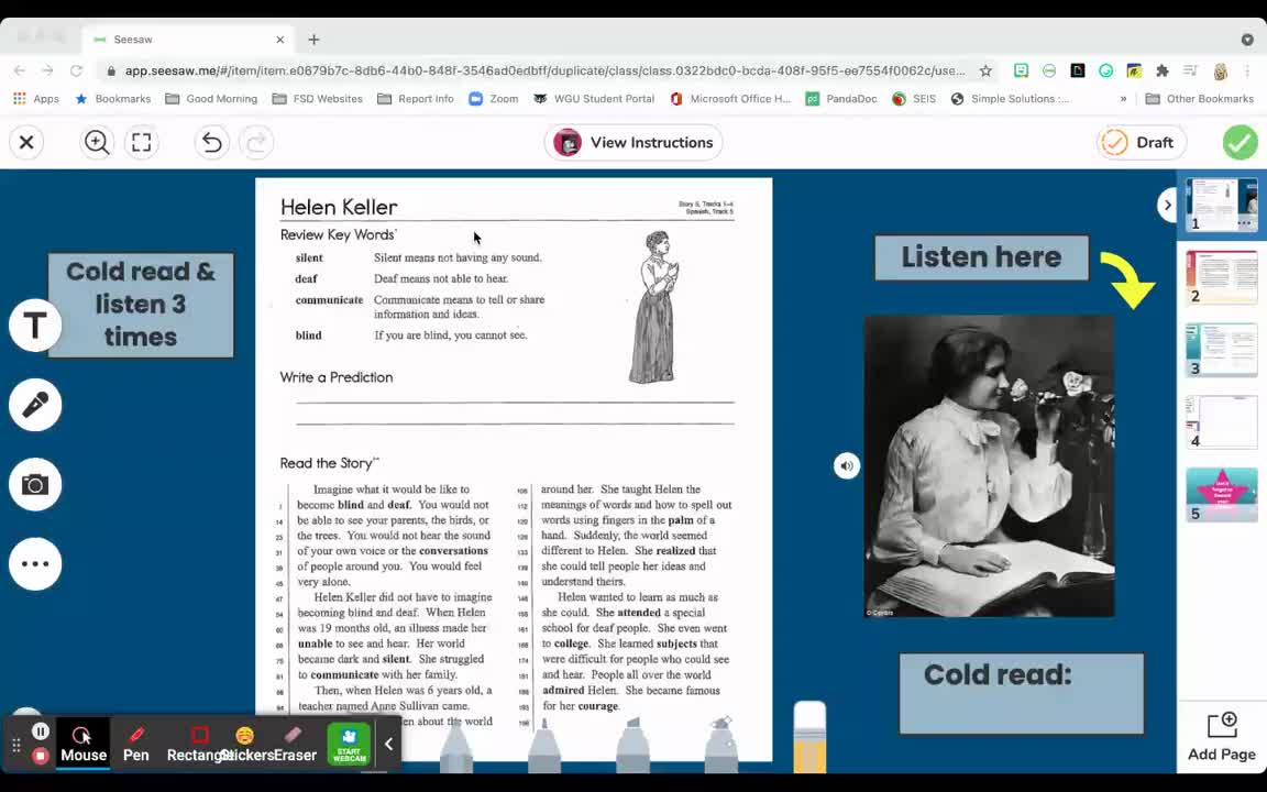 Mrs. Ferlin Reading Lesson