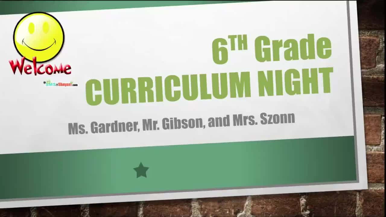 6th Grade Curriculum Video