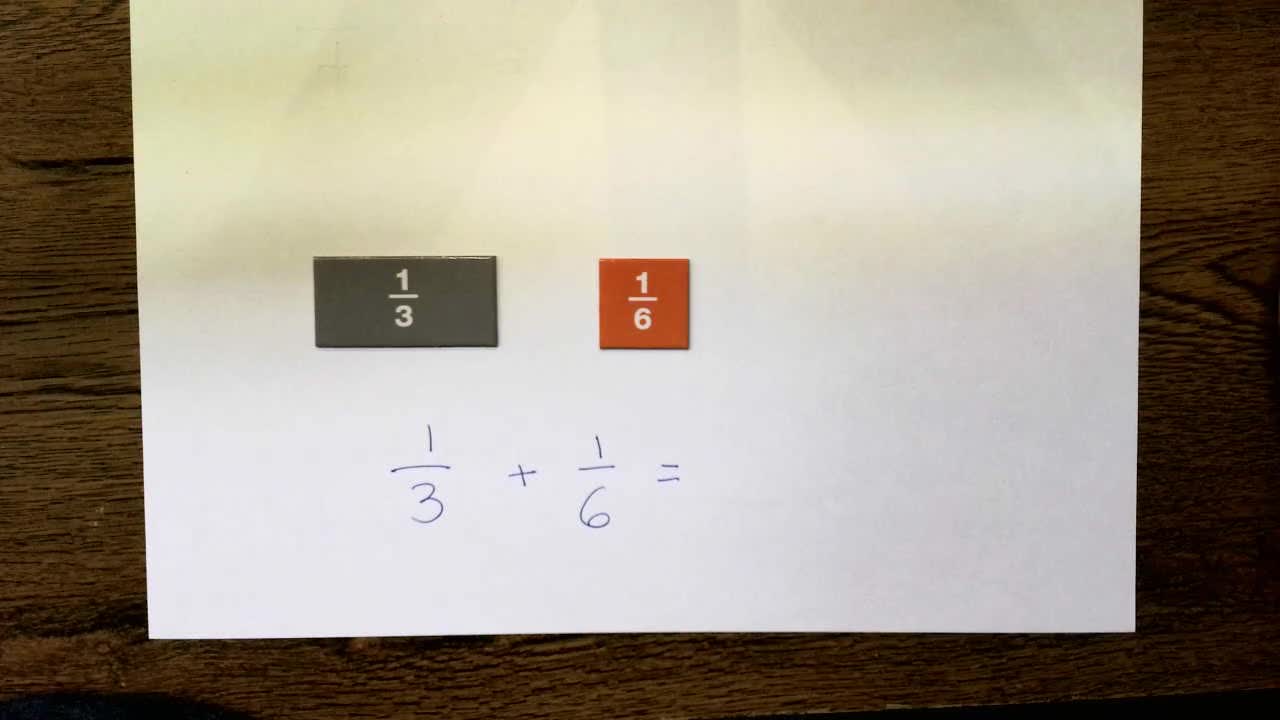 Adding Fractions Less Than Whole by Changing One