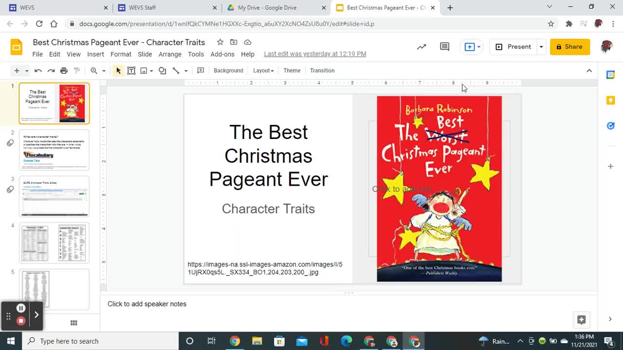 The Best Christmas Pageant Ever - Character Traits