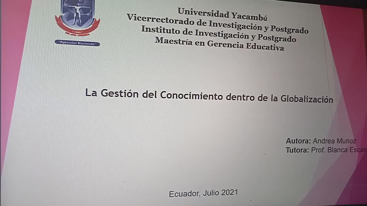 GESTIÓN DEL CONOCIMIENTO DENTRO DE LA GLOBALIZACIÓN