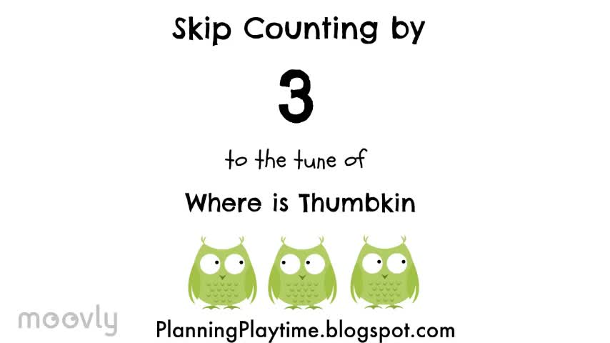 Skip counting by 3