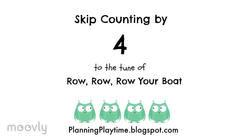 Skip counting by 4