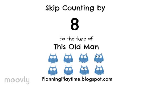 Skip counting by 8