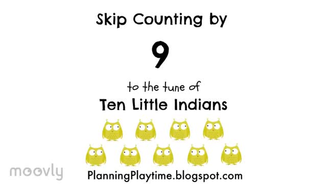 Skip counting by 9