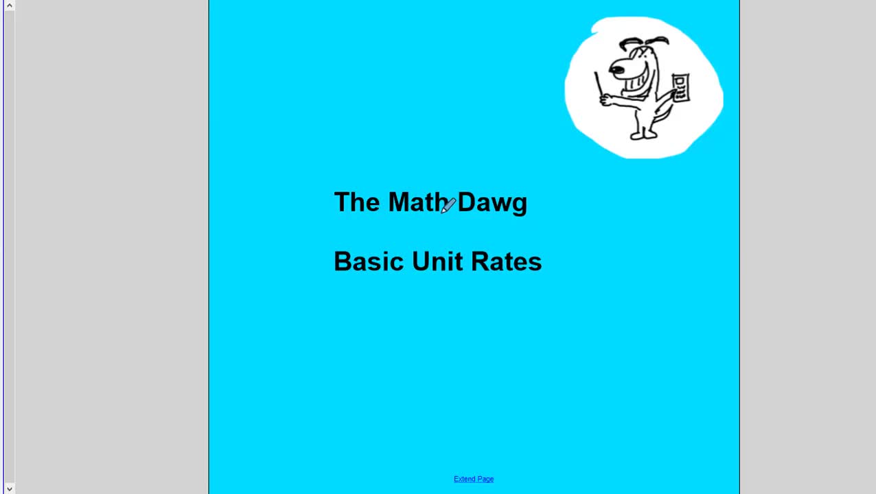 Basic Unit Rates