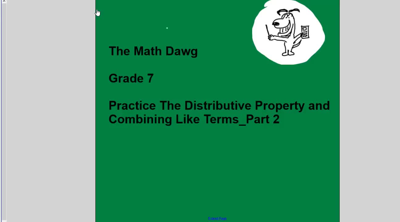 Practice_The Distributive Property and Combining Like Terms_Part 2