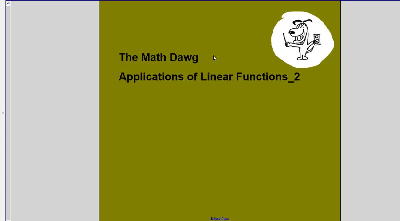 Applications of LInear Functions_2