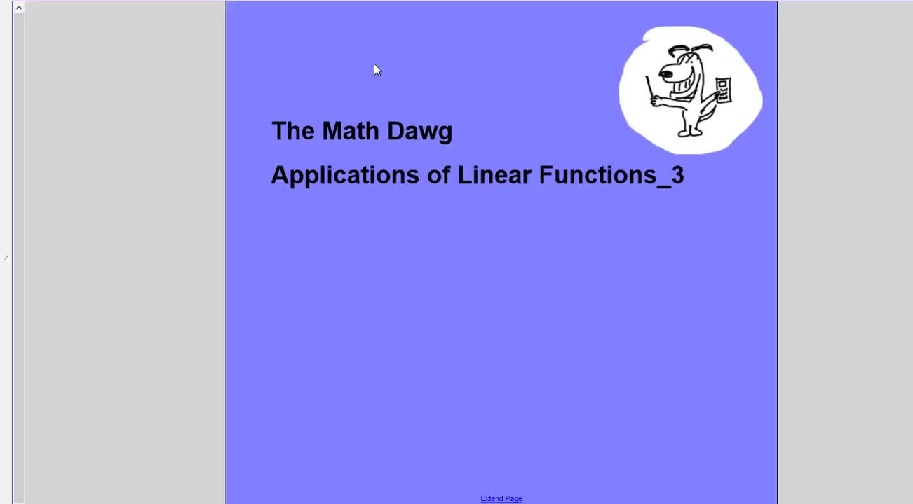 Applications of Linear Functions_3
