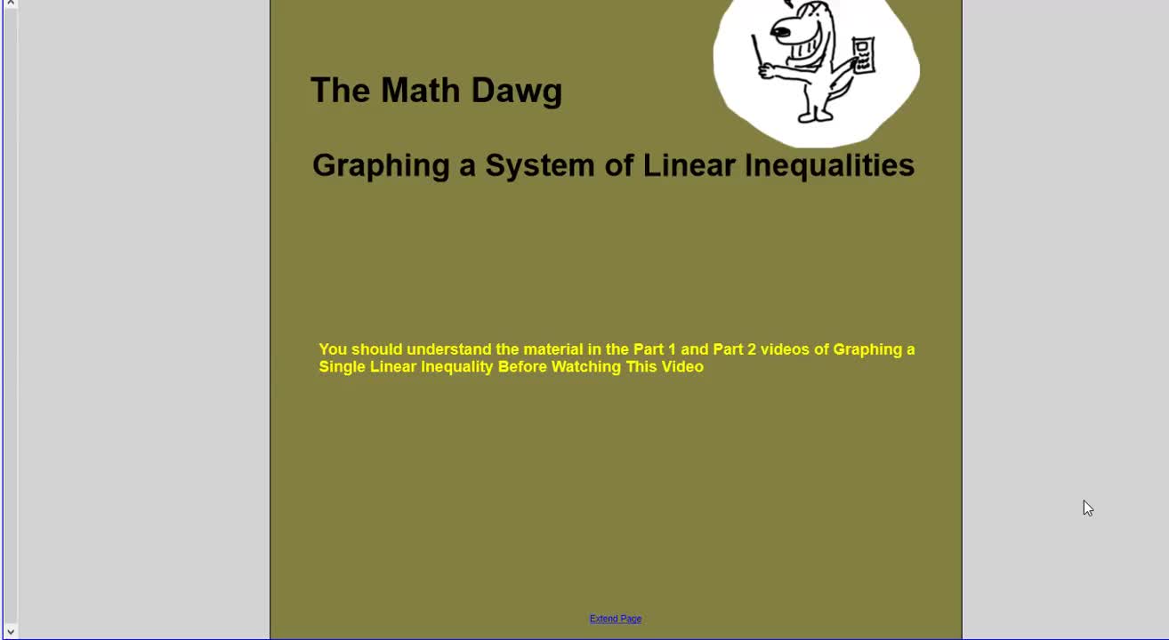 Graphing a System of Linear Inequalities in the xy-Plane
