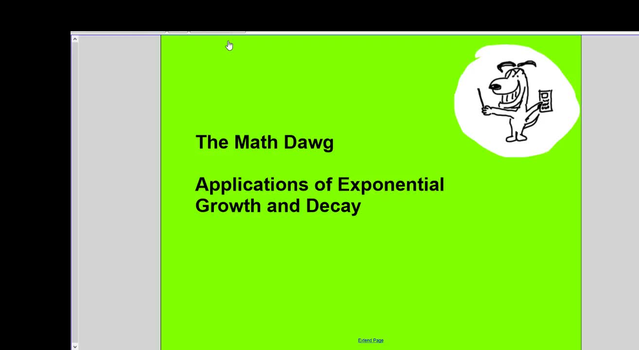 Applications of Exponential Growth and Decay