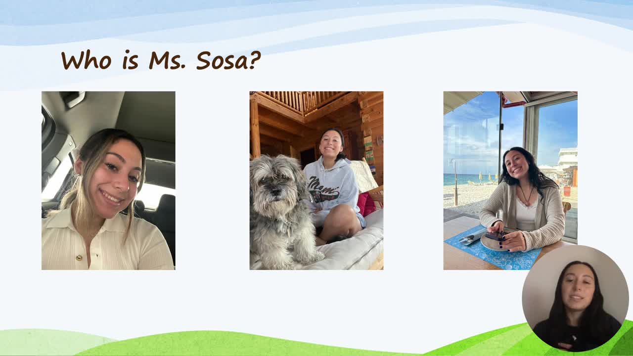Individual Introduction Video- Ms. Sosa!!