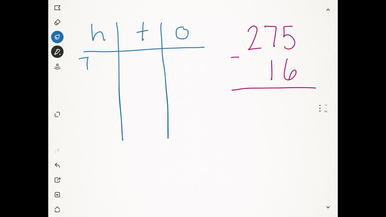 Subtraction with Two Strategies