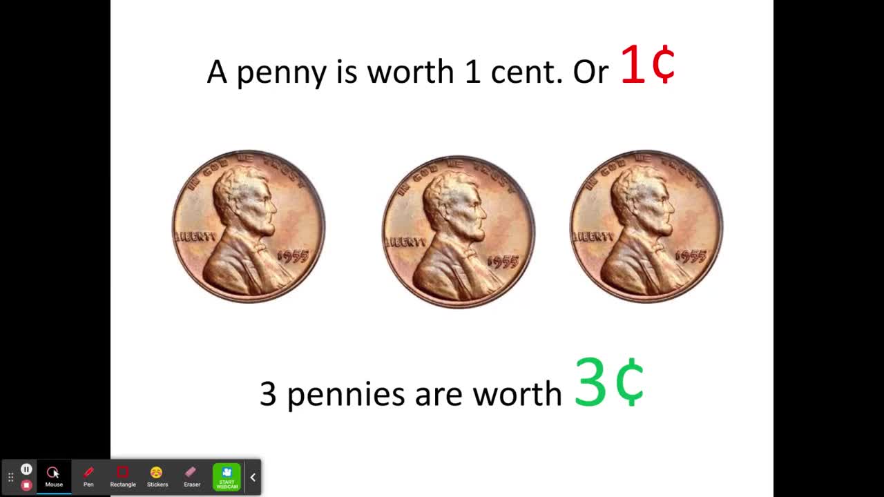 Indentifying Coins - Penny and Nickel