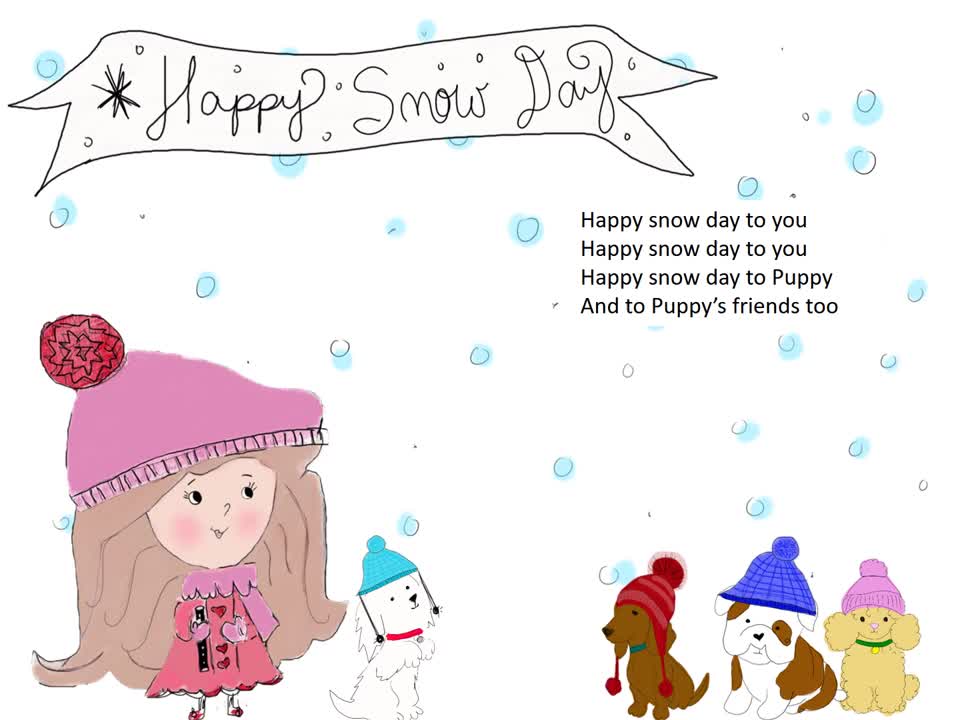HAPPY SNOW DAY Song Book Video